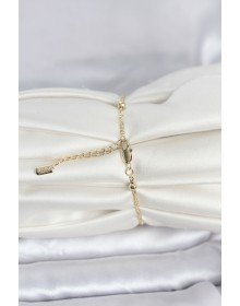 CM 14K Gold Color Twist Heel Model Women's Bracelet