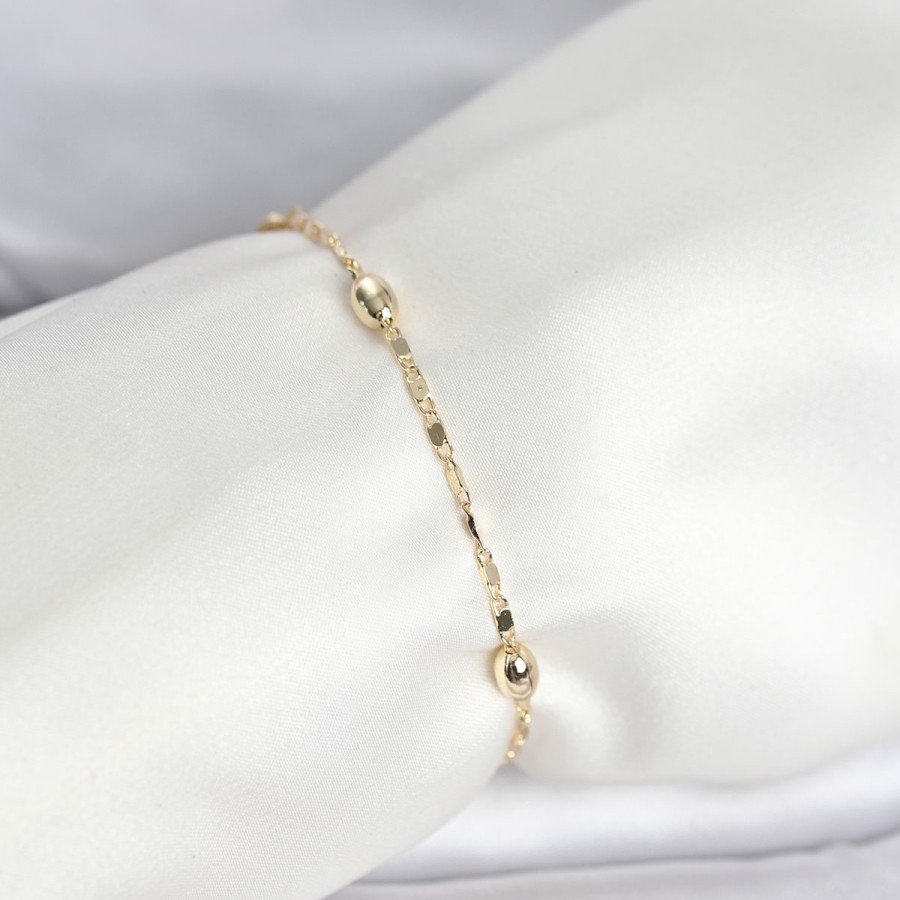 CM 14K Gold Color Drop Heel Model Women s Bracelet