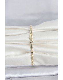 CM 14K Gold Color Twist Chain Model Women's Bracelet