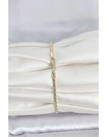 CM 14K Gold Color Twist Chain Model Women's Bracelet