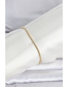 CM 14K Gold Color Twist Chain Model Women's Bracelet
