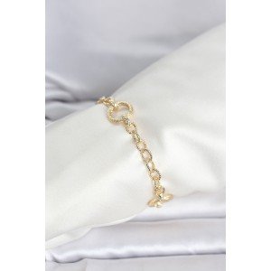 CM 14K Gold Color Laser Ring Model Women's Bracelet