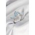 Silver Color Blue Butterfly Model Zircon Stone Women's Ring