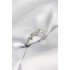 Silver Color Zircon Stone Spiral Snake Model Women's Ring