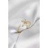 Lotus Model Zircon Stone Gold Color Women's Ring