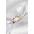 Gold Color Pendant Bone Model Women's Ring