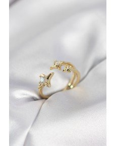 Minimal Pole Star Model Gold Color Women's Ring Minimal Pole Star Model Gold Color Women's Ring