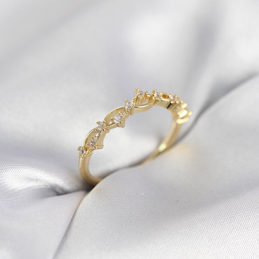 Zircon Stone Brass Gold Color Women s Ring Zircon Stone Brass Gold Color Women s Ring