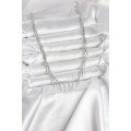 Brass Silver Color Fringed Model Women s Necklace