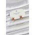 Ladybug Model Gold Color Brass Children's Earring
