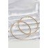 316L Steel Gold Color 70 mm Women's Hoop Earrings