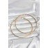 316L Steel Gold Color 80 mm Women's Hoop Earrings