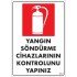 Fire Extinguisher Warning Sign 25x35 CODE:860