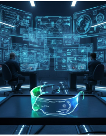 LED Light Rave Glasses 7 Colors 5 Light Modes Futuristic Design