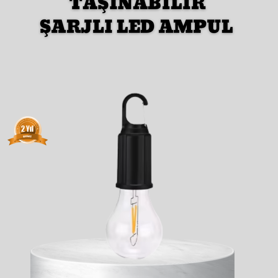 Type-C Rechargeable LED Camping Lamp – Long-Lasting Battery and High Brightness