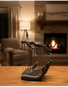 3D Hand Human Figure Gray Modern Home and Office Decor