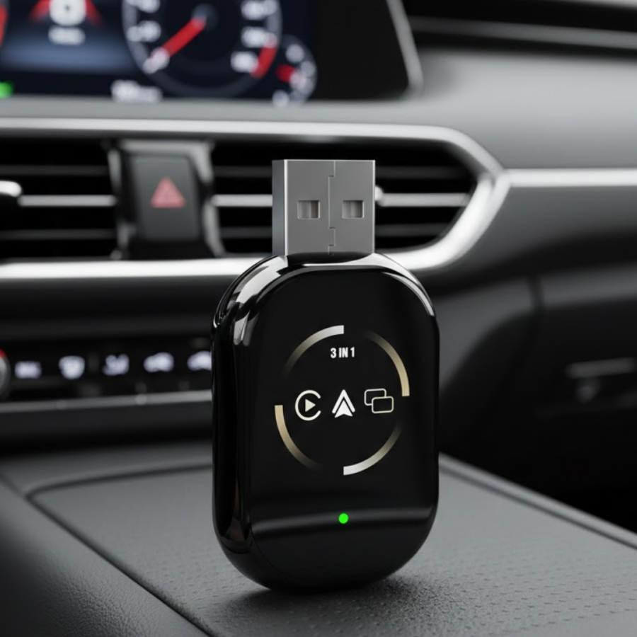 Wireless CarPlay Android Auto Adapter Automatic Pairing