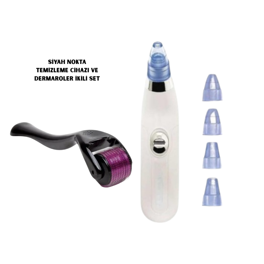 Dermaroller + Blackhead Remover Set