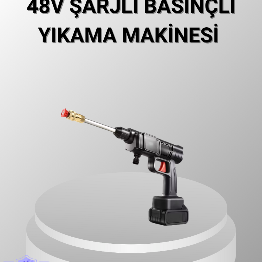 48V Cordless Washer – 2 Batteries, Foam Tank and Adjustable