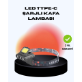 COB + XPE LED Headlamp 800 Lumen Multi-Mode with USB Type C Rechargeable