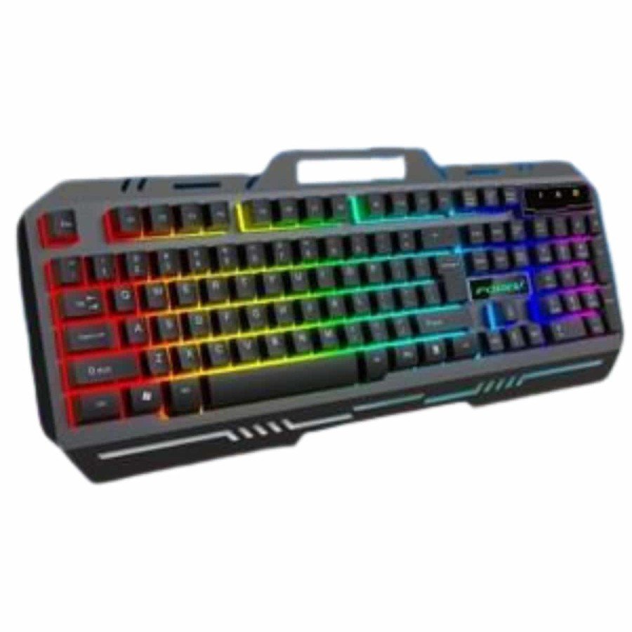 Illuminated Q Keyboard Mouse Set Black Keyboard
