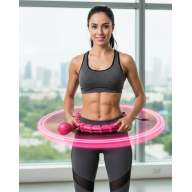 24 Section Smart Hula Hoop Non-Falling Sports Hoop with Waist Massage 24 Section Smart Hula Hoop Non-Falling Sports Hoop with Waist Massage