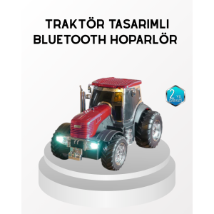 Bluetooth Nostalgic Tractor Speaker 12W Powerful Sound with LED Light