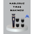 Unisex Rechargeable Shaver with Steel Blade – Quiet Motor, Wireless and Adjustable