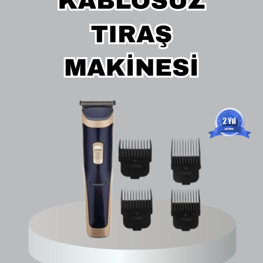 Unisex Rechargeable Shaver with Steel Blade – Quiet Motor, Wireless and Adjustable