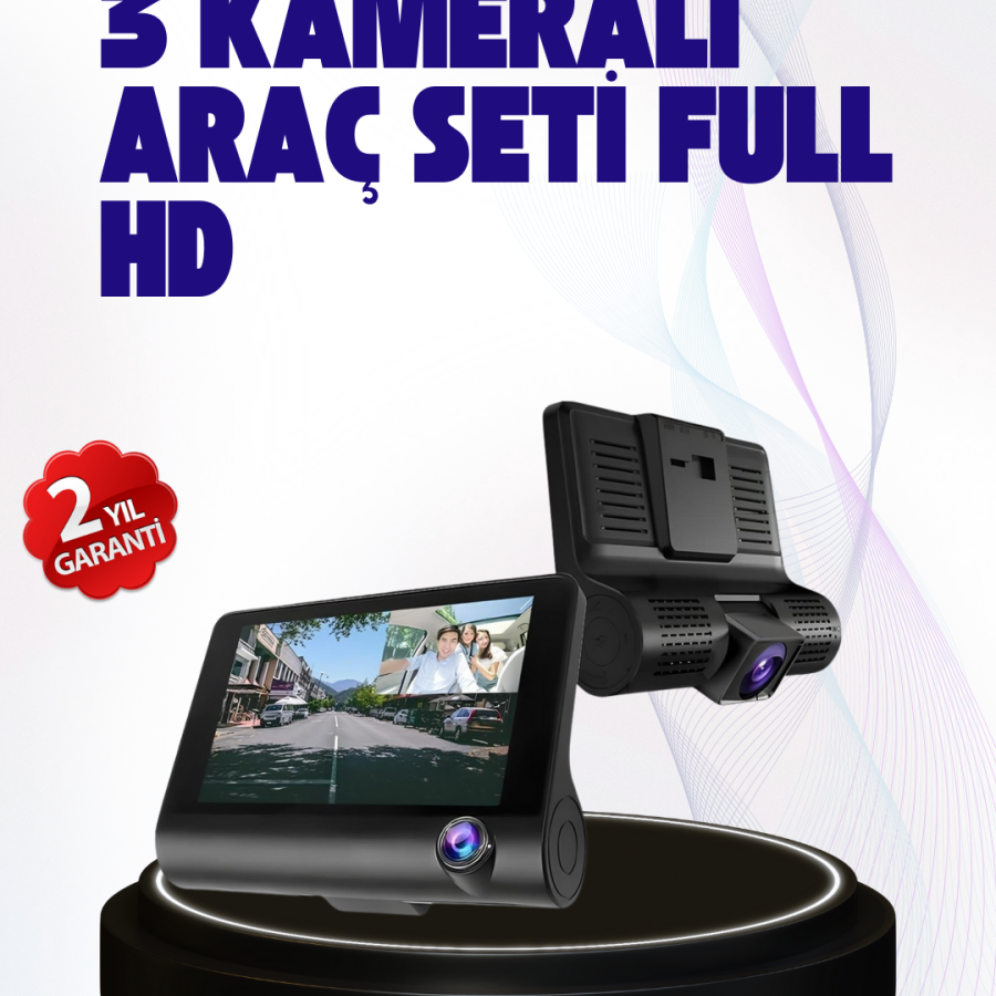 170° Wide Angle Vehicle Camera – Full HD DVR with 4.0” IPS Screen