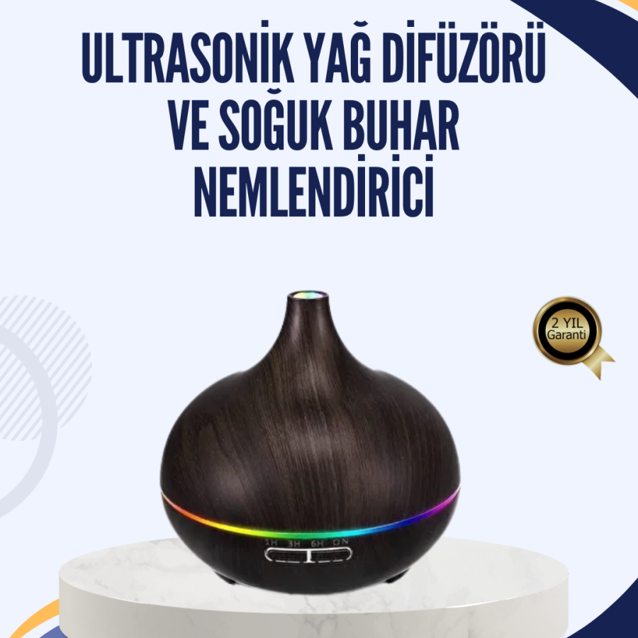 Quiet Working Cold Steam Humidifier with LED Light