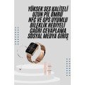 Smart Watch for Ladies with 3 Bands and Accessories, Rose Color