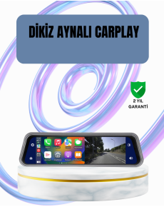 Touch Rearview Mirror with Front and Rear Camera 170° Wide Angle