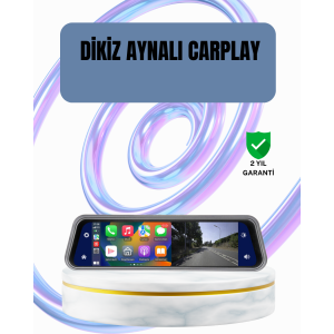 Touch Rearview Mirror with Front and Rear Camera 170° Wide Angle