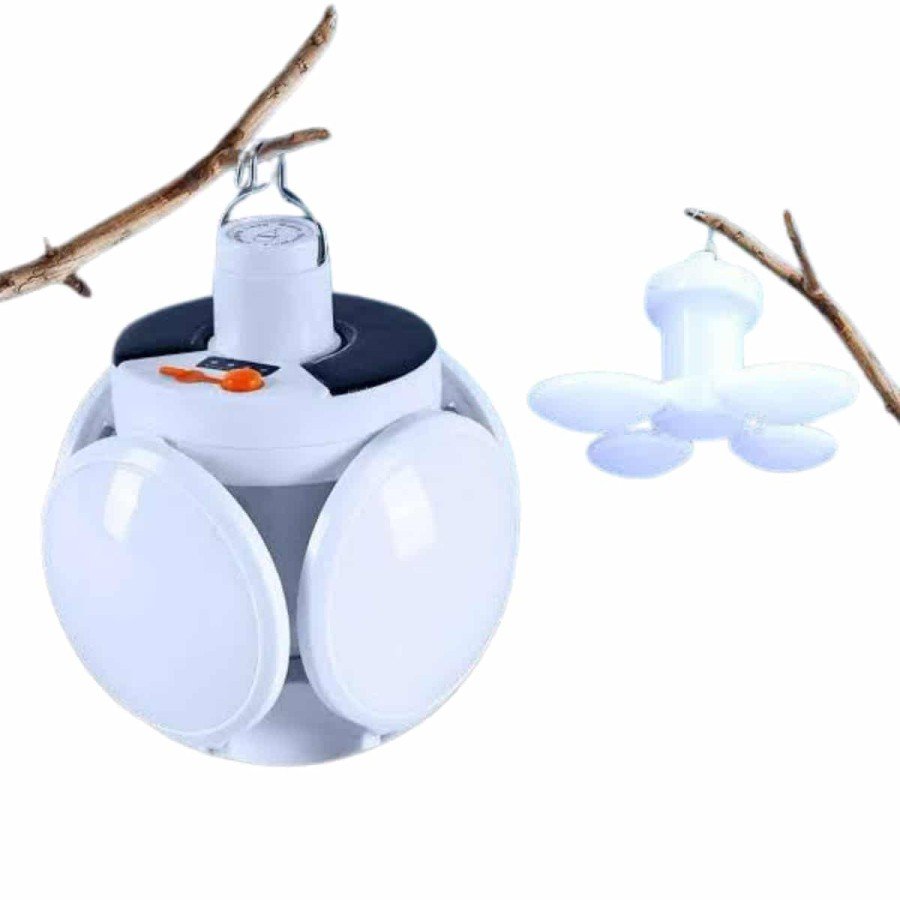 Camping Lamp Solar Powered Solar 5 Blades Folding Lamp Caravan Camping Lamp Solar Powered Solar 5 Blades Folding Lamp Caravan