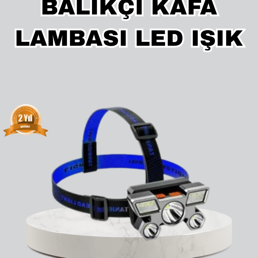 LED Headlamp for Outdoor and Night Fishing – USB Rechargeable, 60° Adjustable Headlamp