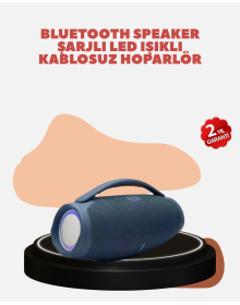Waterproof Portable Wireless Speaker with Colorful LED Effect