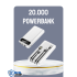 20.000mAh Powerbank USB Type-C Lightning LCD with Fast Charging Support