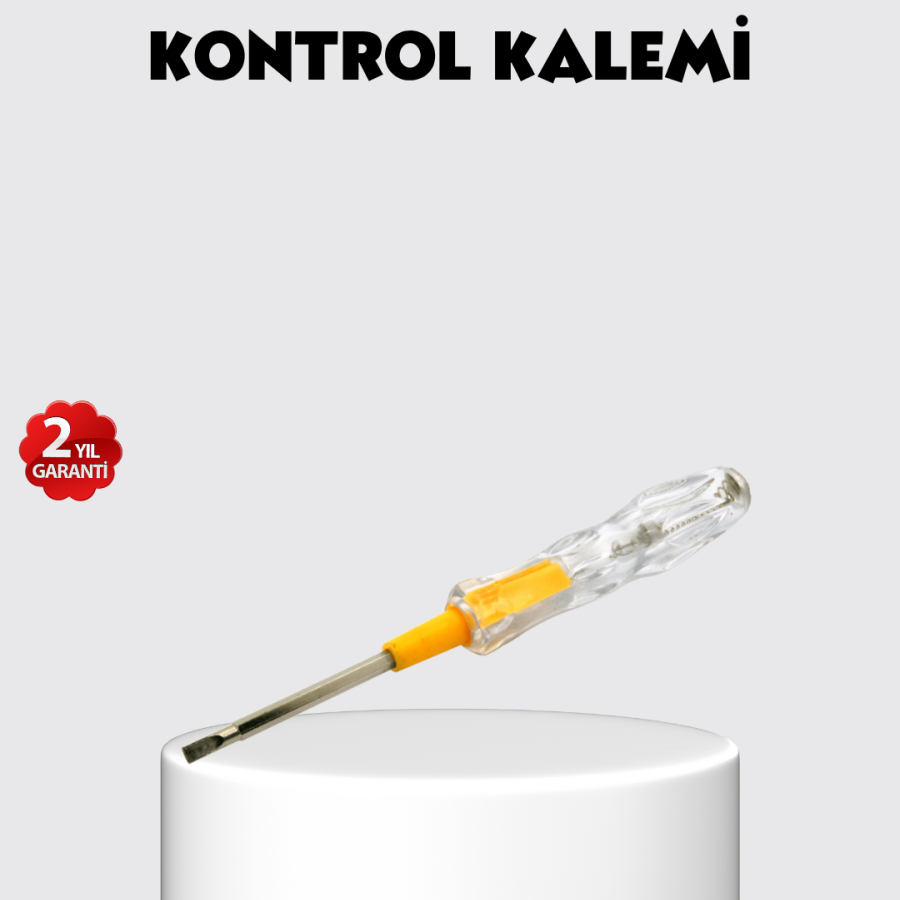 Electric Control Pen with Neon Lamp Nickel Plated 110-220V