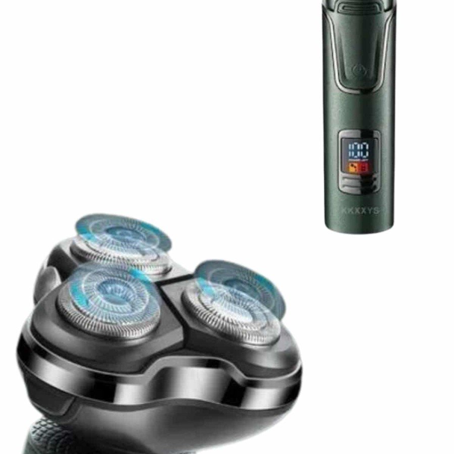 3-Head Shaver with Digital Display Wet Dry Pre-Laser Daily