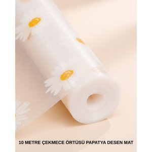 10 Meters Daisy Patterned Non-Stick Non-Slip Drawer Cover