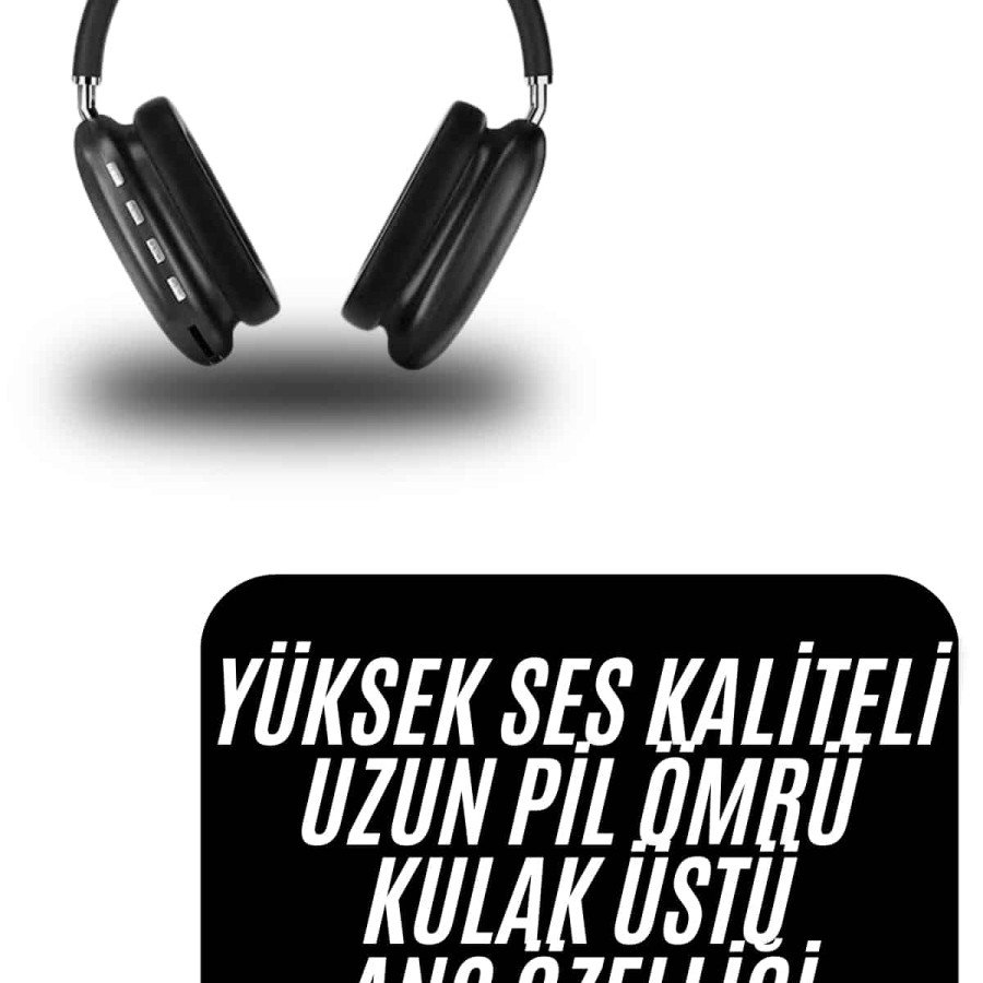 On-Ear Wireless Bluetooth Headset with Soft Sponge and SD Card Port