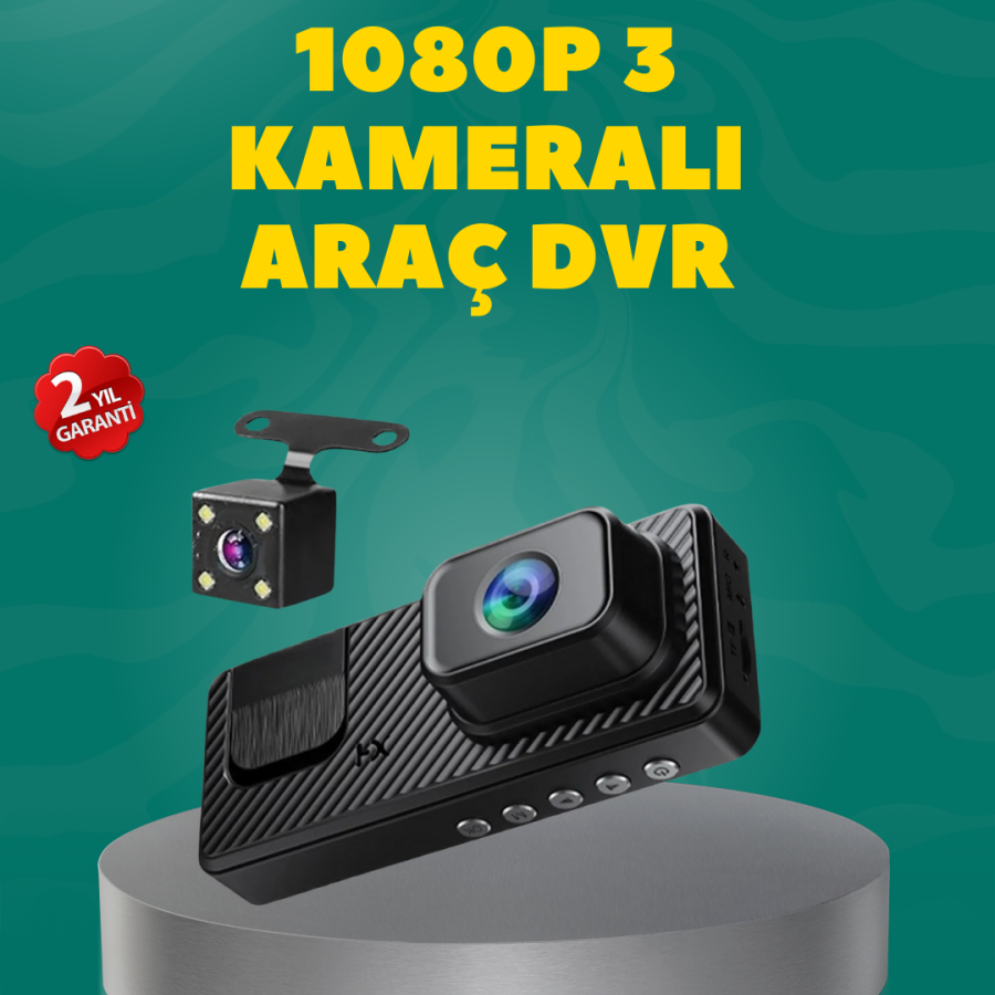 Full HD 1080P Dash Cam | Night Vision, Loop Recording and Rear View