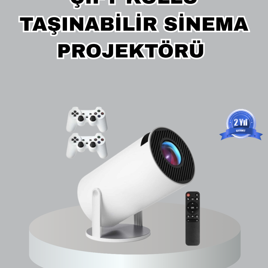 Portable Projector 4K Supported Wi-Fi Wireless Screen Mirroring