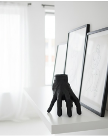 3D Black Hand Figurine 27x22 cm Ambitious Home Decoration