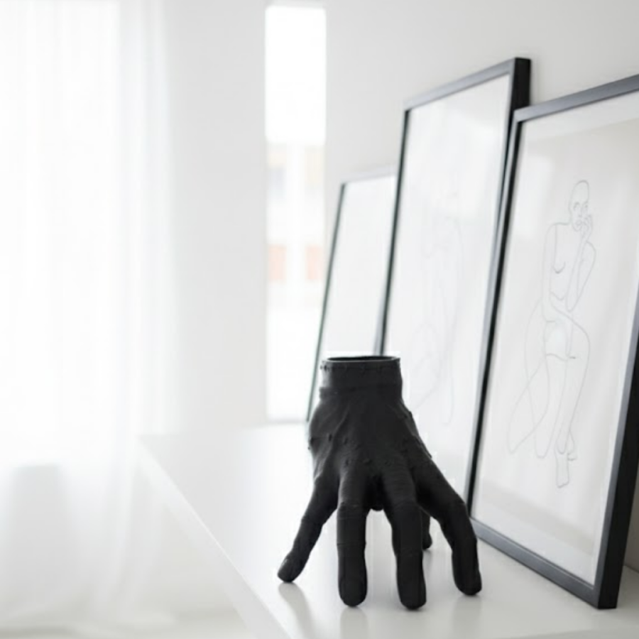 3D Black Hand Figurine 27x22 cm Ambitious Home Decoration 3D Black Hand Figurine 27x22 cm Ambitious Home Decoration