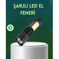 4-Mode USB Rechargeable LED Flashlight Camping and Outdoor
