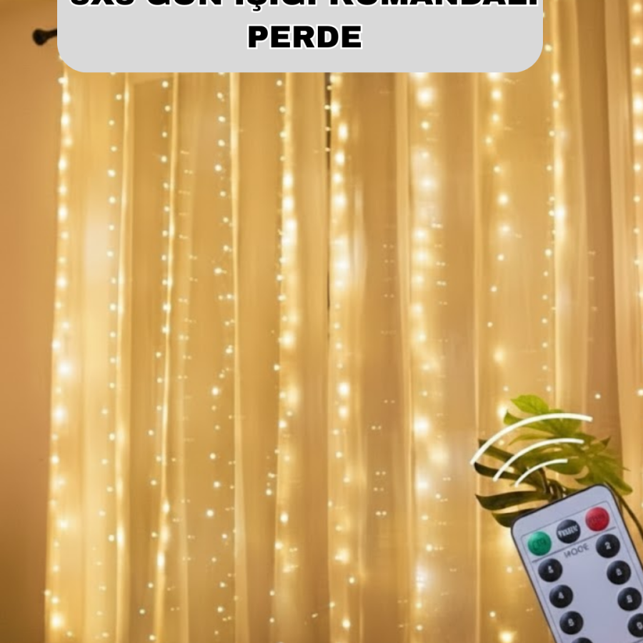 Remote Control Curtain Type Daylight Fairy Led Light Decoration