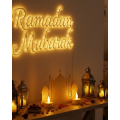 3D Mosque Silhouette Decoration Ramadan Table Top with 2 Battery Powered Candles 3D Mosque Silhouette Decoration Ramadan Table Top with 2 Battery Powered Candles