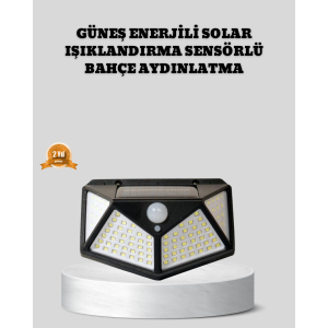 Solar Powered Lighting 100 LED Sensor Solar Outdoor Lamp